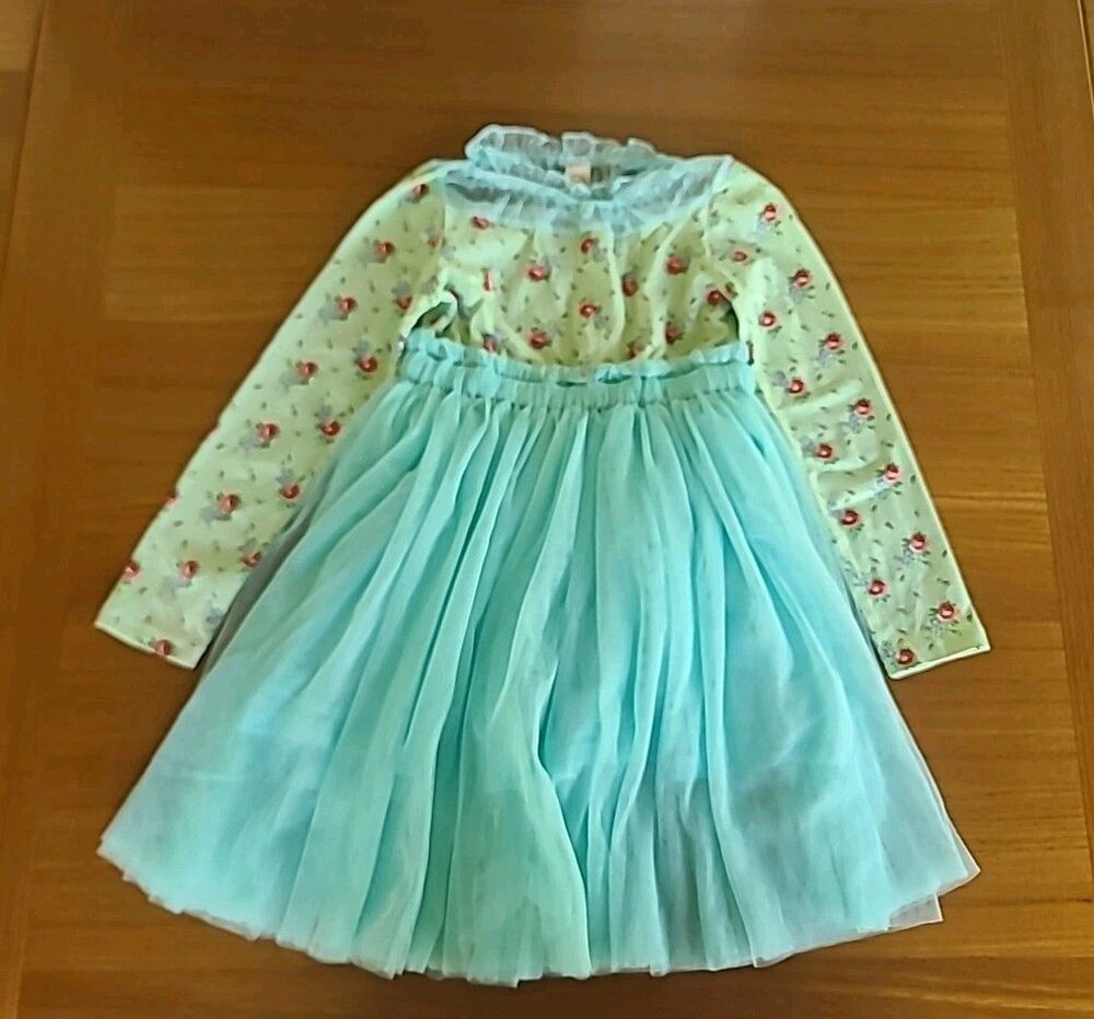 Girl's Floral Tulle Dress Used